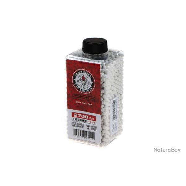 G&G 0.20g Perfect BBs 2700rds - White - Ref 10628000100