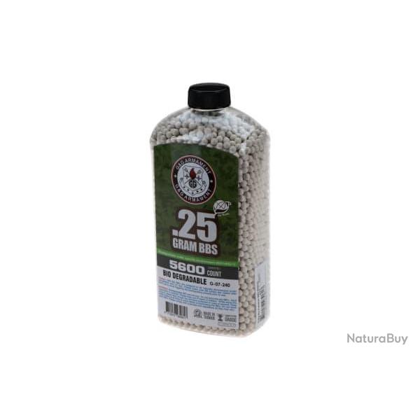 G&G 0.25g Bio Precision BBs 5600rds - Ref 10677100000
