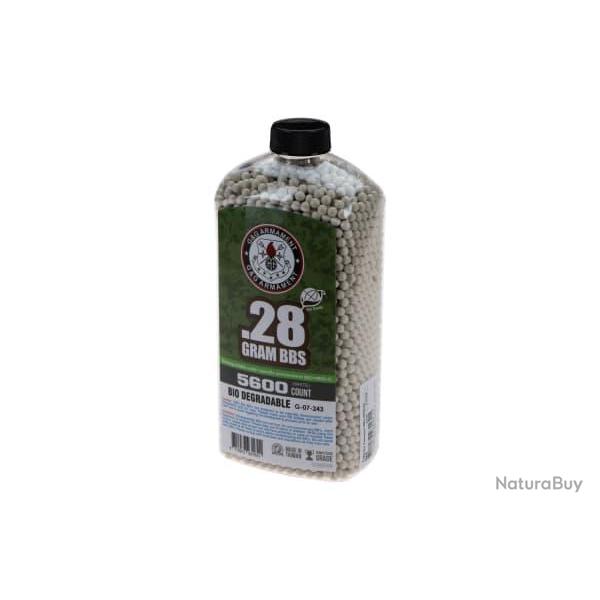 G&G 0.28g Bio Precision BBs 5600rds - Ref 10677200000