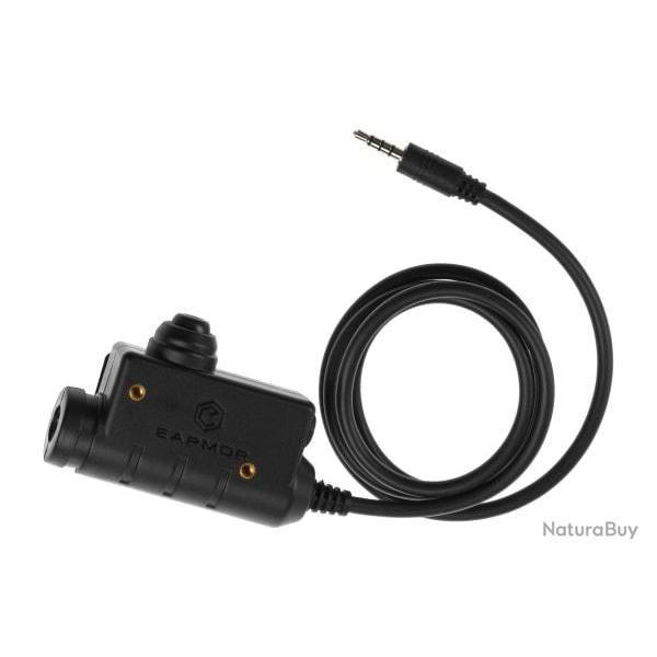 Earmor M51 Tactical PTT 3.5mm AUX - Black - Ref 10764106000