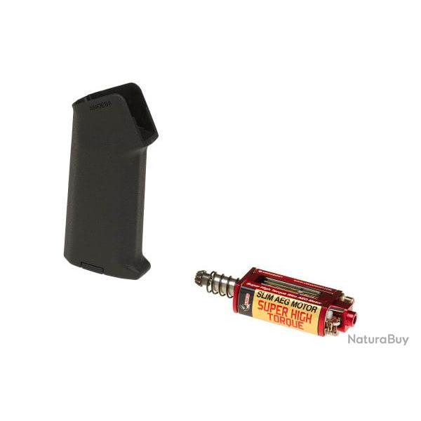 Ares Super High Torque Slim Motor + Amoeba Slim Pistol Grip - Black - Ref 10769606000