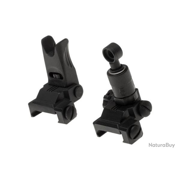 Ares 600M Flip-Up Sights - Black - Ref 10834406000