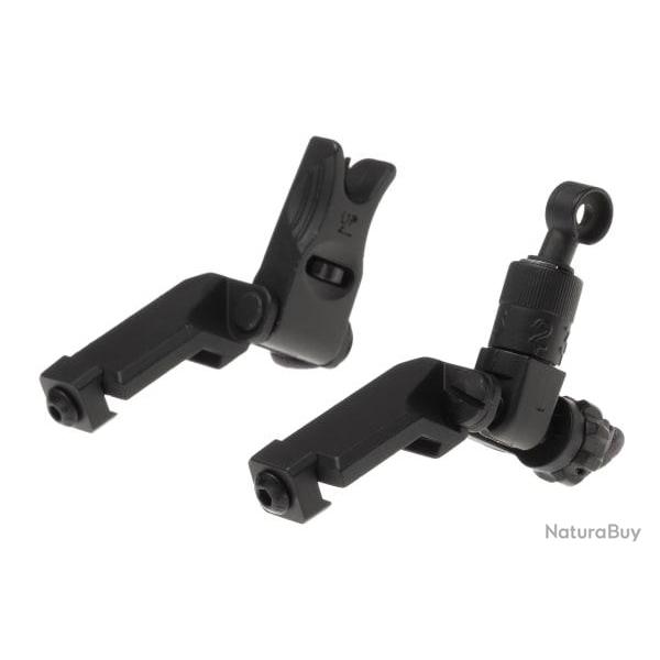 Ares Offset Flip-Up Sights Type B - Black - Ref 10834606000