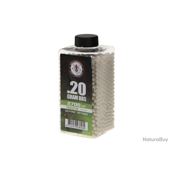 G&G 0.20g Tracer BBs 2700rds - Green - Ref 10881420000