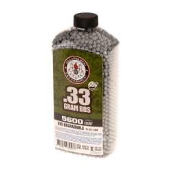 G&G 0.33g Bio Precision BBs 5600rds - Grey - Ref 10913610000