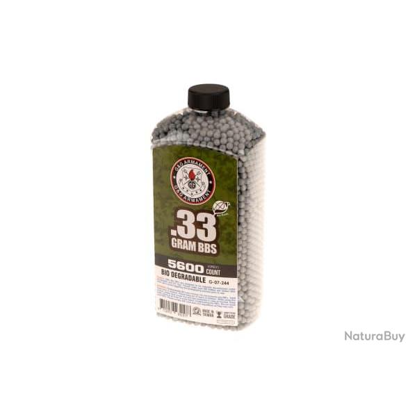 G&G 0.33g Bio Precision BBs 5600rds - Grey - Ref 10913610000