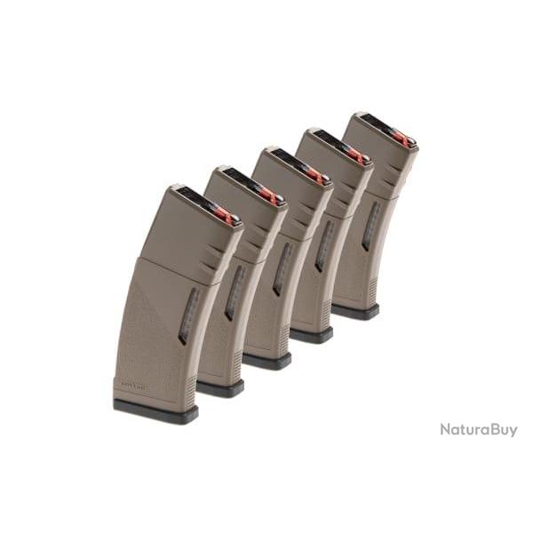 Krytac Magazine M4 Midcap 150rds 5pcs - Dark Earth - Ref 10966730900