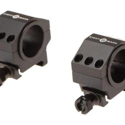 Sightmark 30mm / 25.4mm Tactical Mounting Rings - Low Height - Ref 11010900000