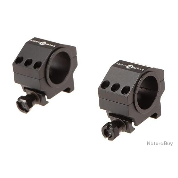 Sightmark 30mm / 25.4mm Tactical Mounting Rings - Low Height - Ref 11010900000