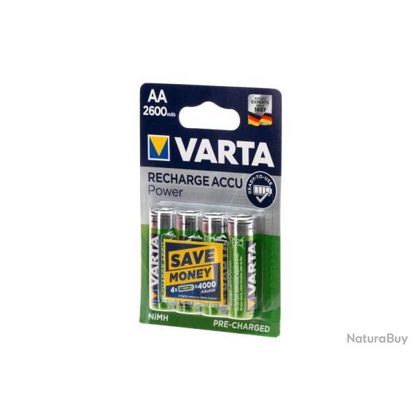 Varta AA Rechargable 2600mAh 4pcs - Ref 11038500000