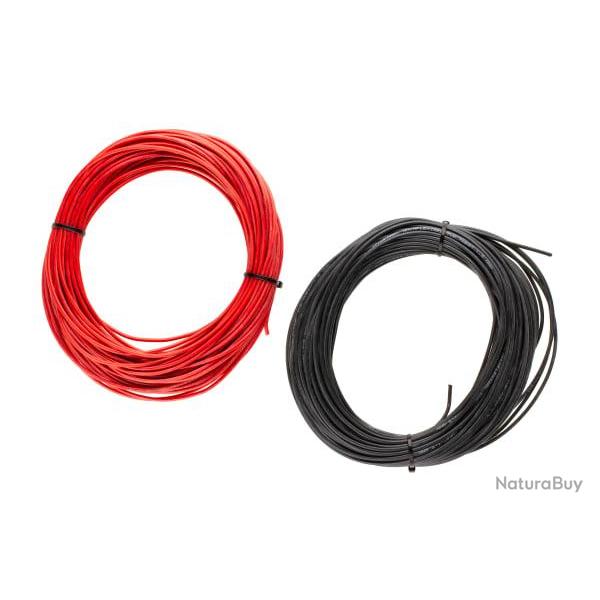 Gate Low Resistance Wire 2x 25m Black + Red - Ref 11150400000