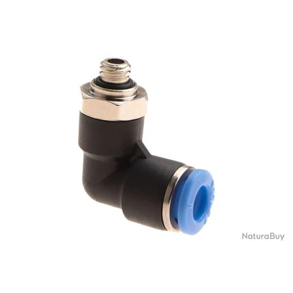 EpeS HPA 6mm Hose Coupling 90 Degree - Outer M6 Thread - Ref 11202800000