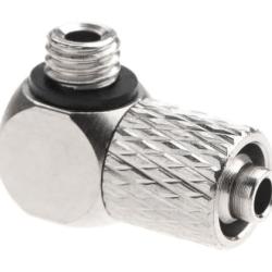 EpeS HPA 6mm Hose Coupling with Screwed Catch 90 Degree - Outer M5 Thread - Ref 11202900000
