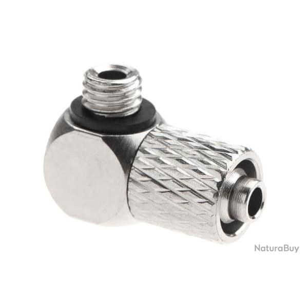 EpeS HPA 6mm Hose Coupling with Screwed Catch 90 Degree - Outer M5 Thread - Ref 11202900000