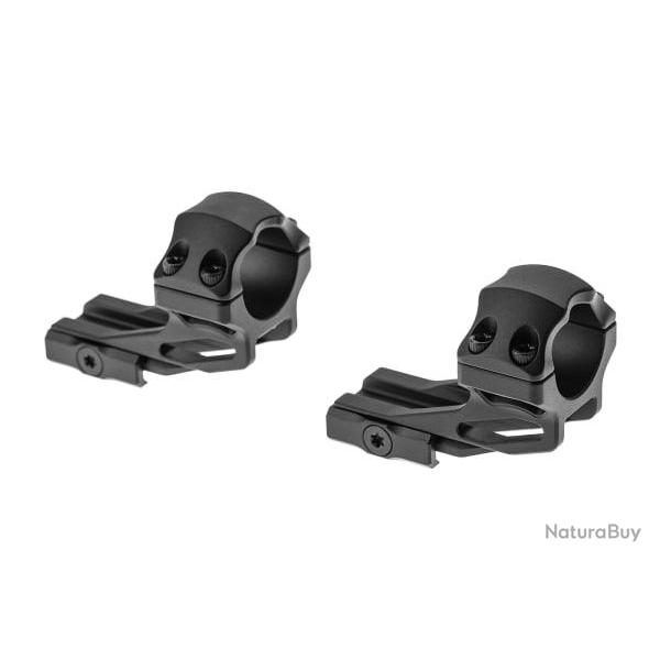 Leapers ACCU-SYNC 25.4 High Profile 37mm Offset Picatinny Rings - Black - Ref 12011006000