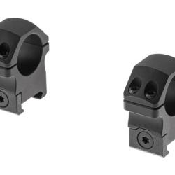 Leapers PRO 25.4mm Medium Profile P.O.I. Picatinny Rings - Black - Ref 12014806000