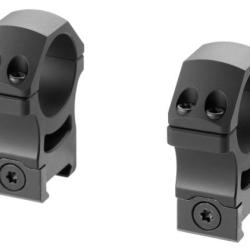 Leapers PRO 30mm High Profile P.O.I. Picatinny Rings - Black - Ref 12015006000