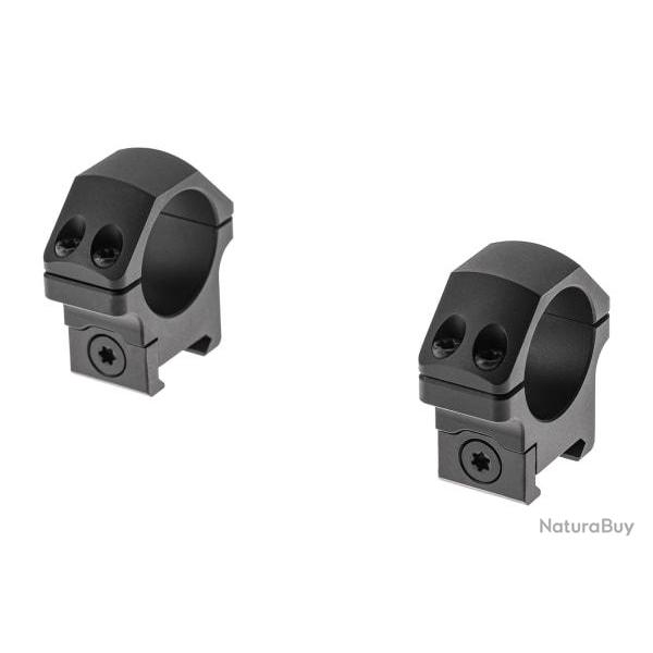 Leapers PRO 30mm Low Profile P.O.I. Picatinny Rings - Black - Ref 12015106000