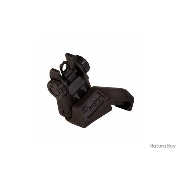 IMI Defense TRS Polymer Rear Flip Up Sight 45 Degrees Offset - Black - Ref 12449006000