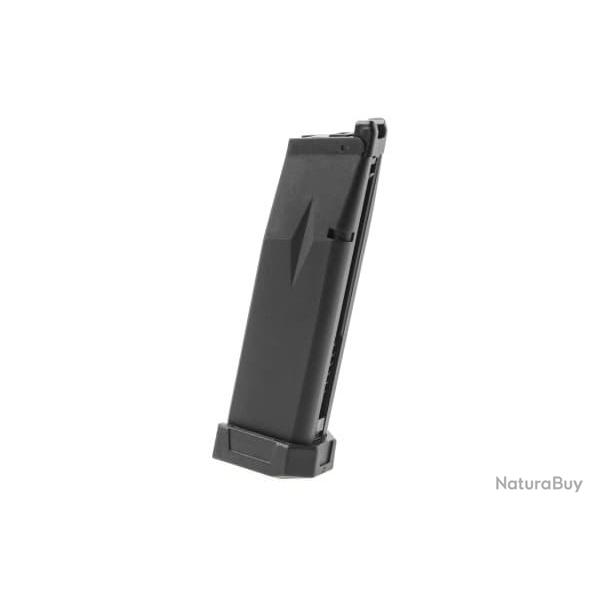 KJ Works KP-19 Green Gas Magazine - Black - Ref 12610906000
