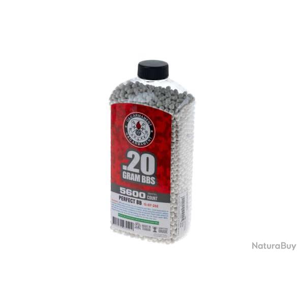 G&G 0.20g Perfect BBs 5600rds - White - Ref 12617500100