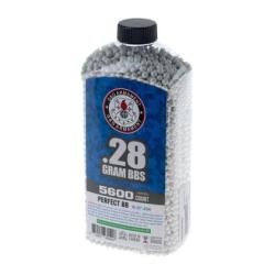 G&G 0.28g Perfect BBs 5600rds - White - Ref 12617900100