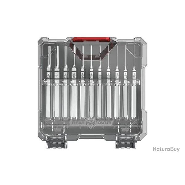 Real Avid Accu-Punch 11-Piece Roll Pin Punch Set - Ref 12801600000