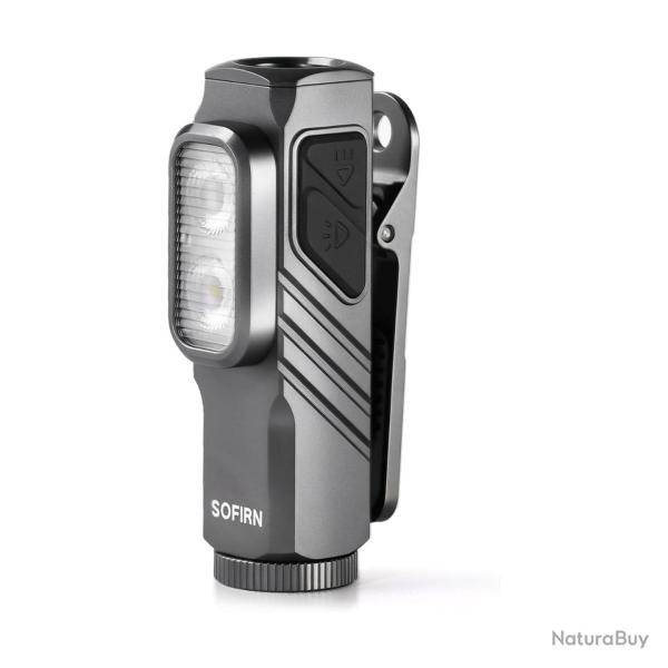 Lampe Torche EDC ST10 1000Lm Triple �clairage Magnetic Clip GRIS Polyvalence Sofirn
