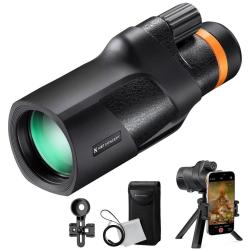 Monoculaire HD 80x100 Prisme BAK4 Lentille FMC Chasse Observation Animaux Trepied Support Smartphone