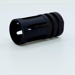 CACHE FLAMME / FREIN DE BOUCHE POUR  HK 416 / TM4 RIS T4E NEUF NOIR 14 MM ANTI HORAIRE EN ACIER.