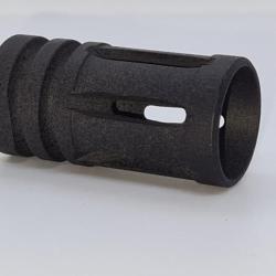 CACHE FLAMME / FREIN DE BOUCHE POUR  HK 416 / TM4 RIS T4E NEUF NOIR 14 MM ANTI HORAIRE EN ACIER.