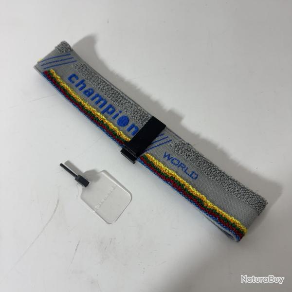 Bandeau de tir avec cache oeil gris