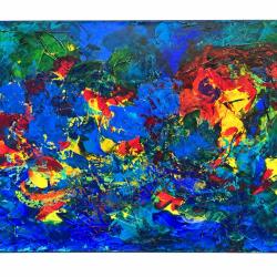 Josy Moreau-Peter  Caprice Acrylique sur toile 149 &times; 95 cm