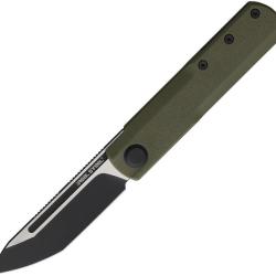Couteau de Poche Real Steel G-Tanto EDC Lame Acier Nitro-V Manche G10 Vert Olive Slip Joint RS7801GT
