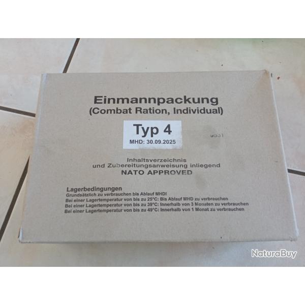 MRE EPA Ration 24h Allemande Type 4