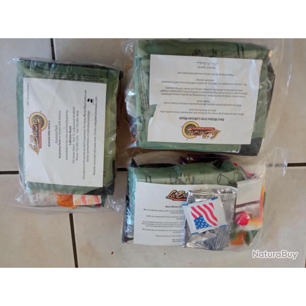 MRE EPA Lot de 3 Rations Am�ricaines Cashers