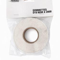 Gommettes adh&eacute;sives noires 19 mm Powair lot de 2000 pastilles pour cibles de tir