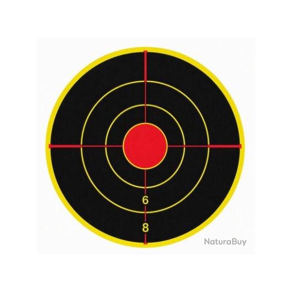 Gommettes centre de cible adh�sives Powair 100 mm - lot de 200