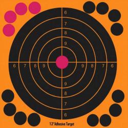 Cibles Splach Orange Fluo 30x30 cm par 10 Powair