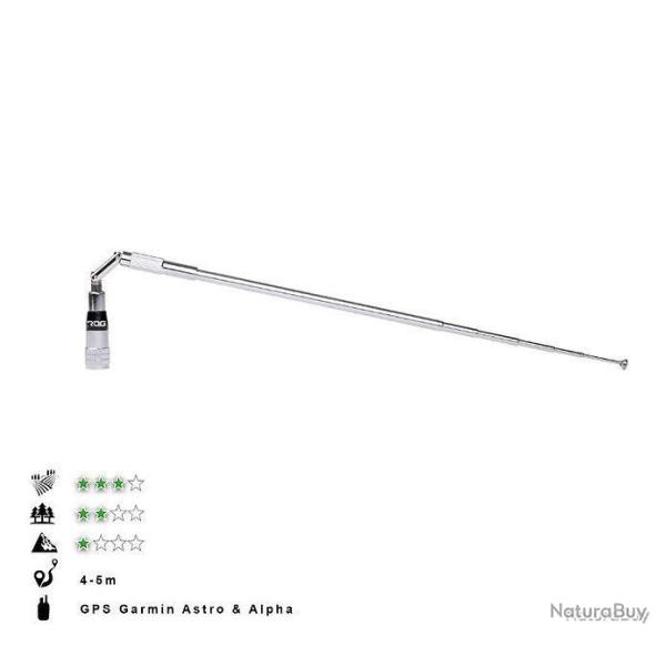 Antenne T�lescopique 100 cm pour GPS Garmin Astro Alpha - Longue Port�e