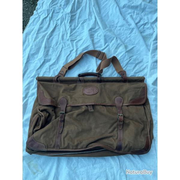Sac battue cuir toile Alexandre mareuil