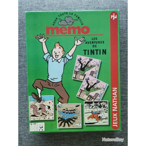 Jeu Memo Tintin Nathan vintage