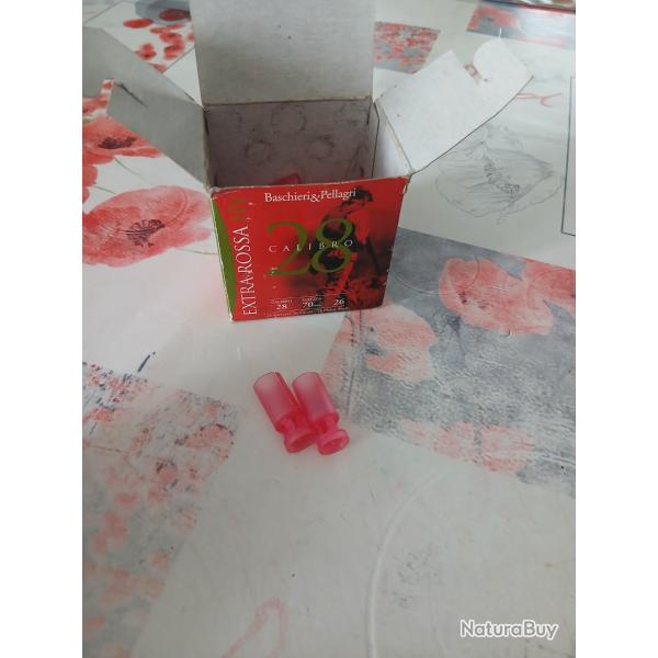 Bourre a jupe plastique calibre 28