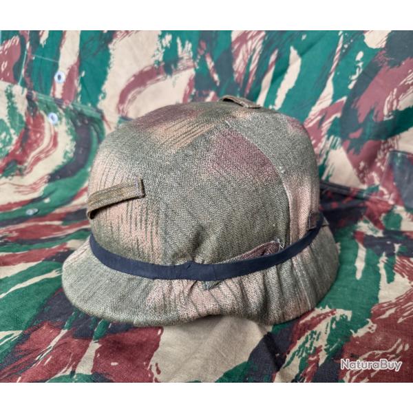 RARE CASQUE STAHLHELM ALLEMAND M35 - SUMPFTARN 1945 - TAILLE Q68 / 61 - FIN DE GUERRE