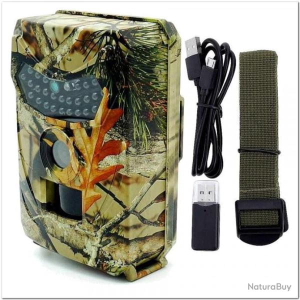 Cam�ra de Chasse Infrarouge Vision Nocturne Camouflage Animaux 12MP �tanche