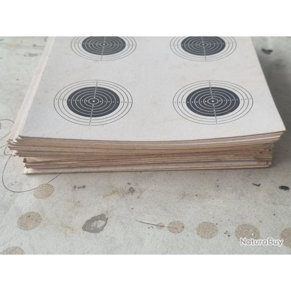 Lot de 35 cibles cartons epais
