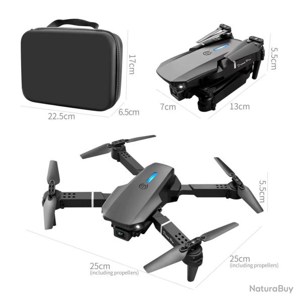 Quadricopt�re Pliable K13 Max T�l�commande �cran Cam�ra HD Surveillance Faune Chasse