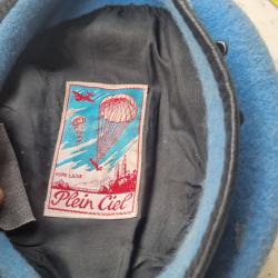 B&eacute;ret bleu militaire " plein ciel "