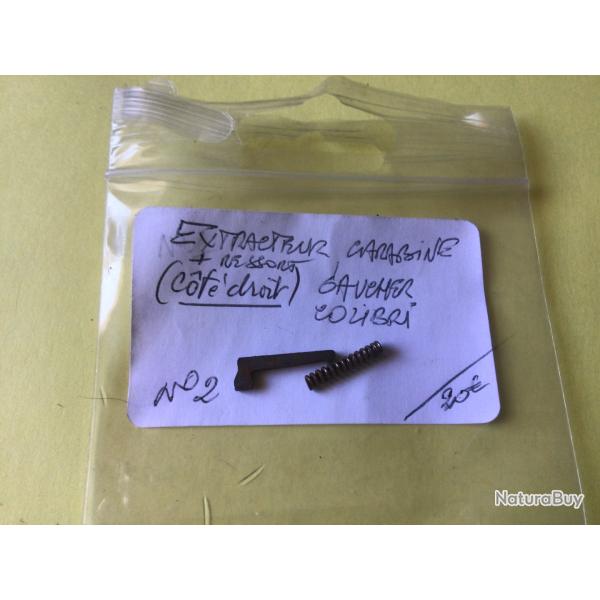 VENDU PAR LE-CUIRASSIER EXTRACTEUR +RESSORT  ( C�T� DROIT ) CARABINE GAUCHER COLIBRI CAL 22 LR