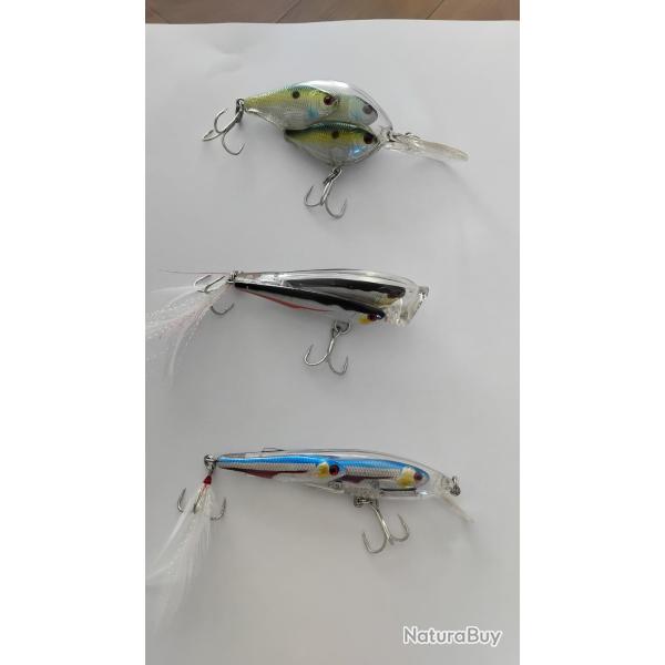 Lot de 3 leurres p�che carnassiers